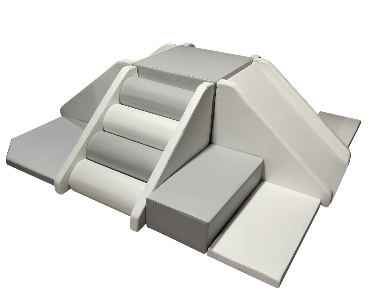 Pyramid - Grey & White - Soft Play Australia