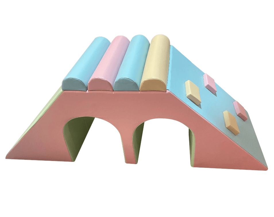 Bridge with Tunnels - Pastel - Soft Play Australia