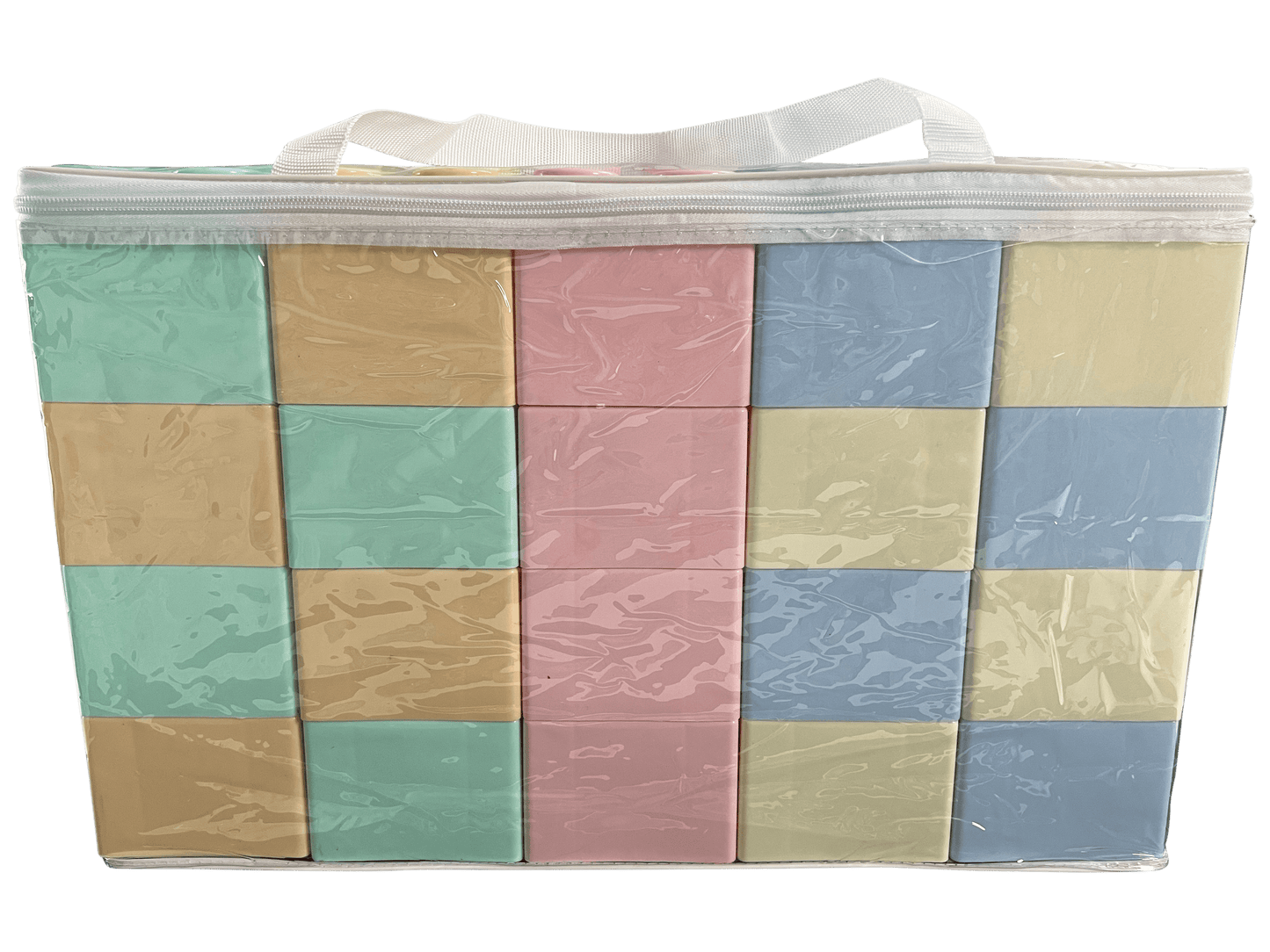 Pastel Building Bricks - Large - 20 Pieces - Soft Play Australia