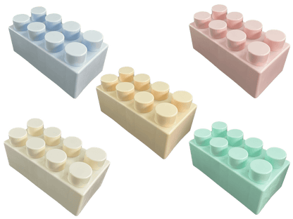 Pastel Building Bricks - Large - 20 Pieces - Soft Play Australia